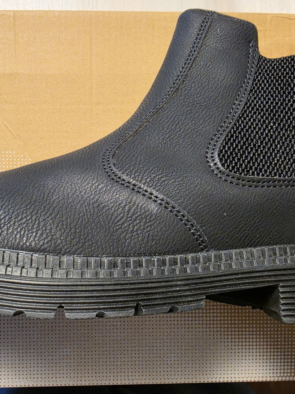 Spiez Nimbus Geneva Men's Black Chelsea Work Boot Steel Toe Size 7.5